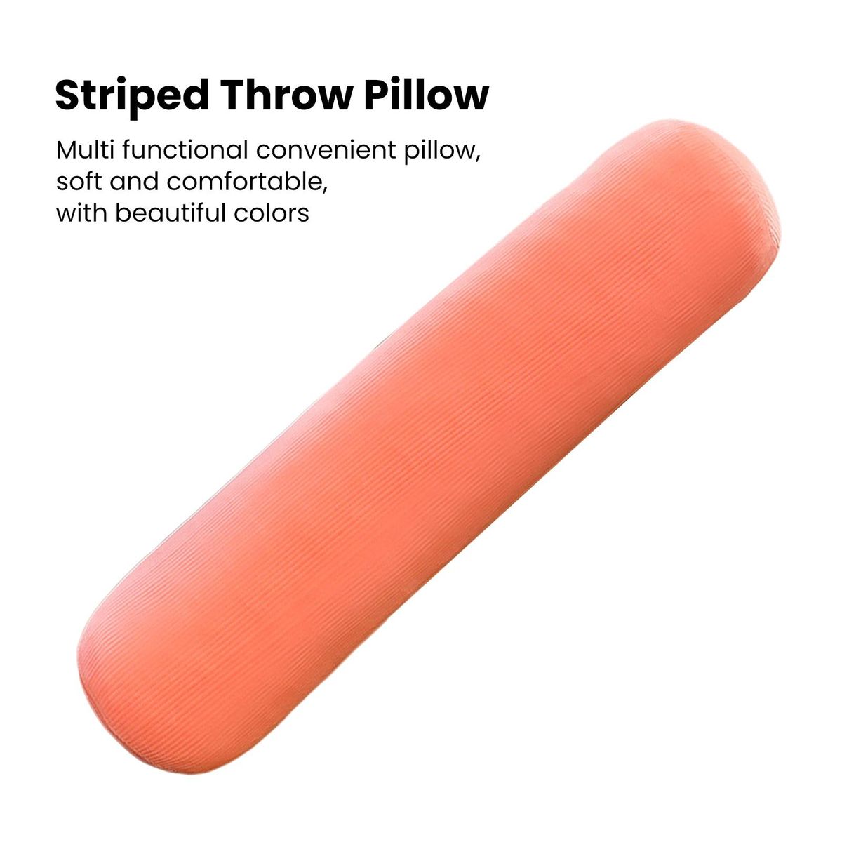 Sofa Plush Cushion Plush Cylindrical Throw Pillow Stuffed Toy Pink