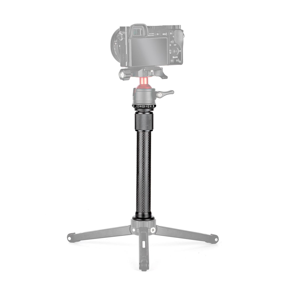 Universal Carbon Fiber Tripod Extension Pole 2-section
