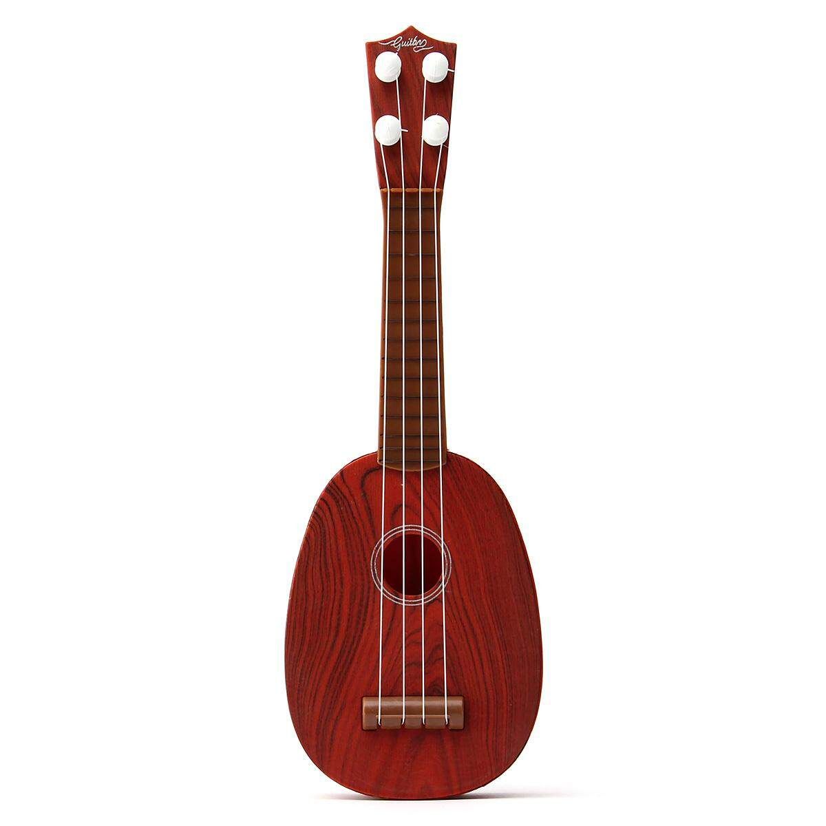 4 String Guitar Ukulele Musical Instrument Kids Children Christmas Xmas Gift Toy Red Mahogany