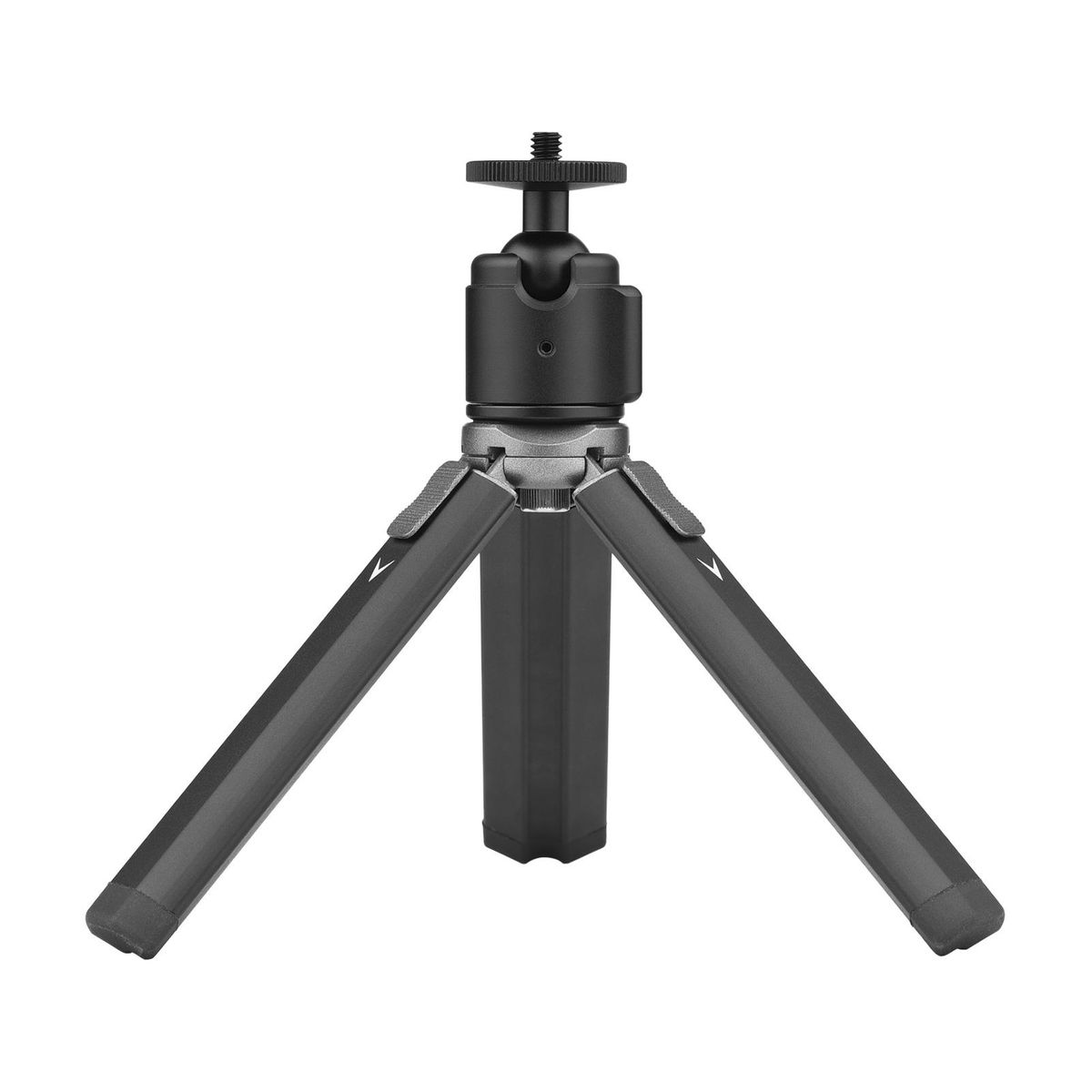Mini Tripod Stand Sturdy Aluminum Alloy Tripod with Ball Head Cold Shoe Mount 1/4 Inch Screw for Cameras Cellphones Photography Light