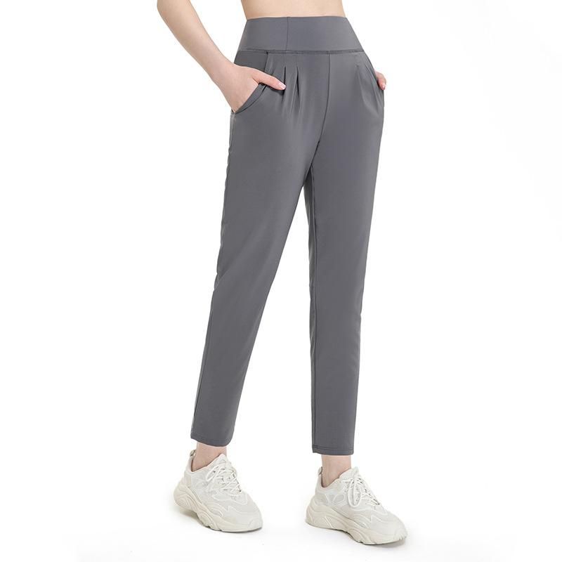 Spring and Summer New Sports Casual Straight Yoga Pants Women's High Waist Nude Fitness Yoga Clothes