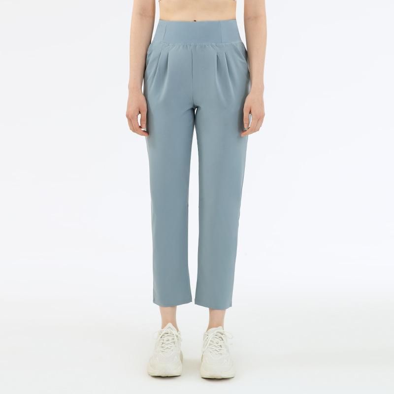 Spring and Summer New Sports Casual Straight Yoga Pants Women's High Waist Nude Fitness Yoga Clothes