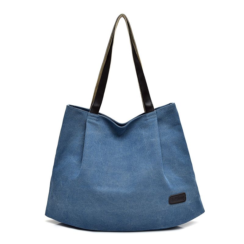 Large-capacity Blank Canvas Bag One-shoulder Hand-held