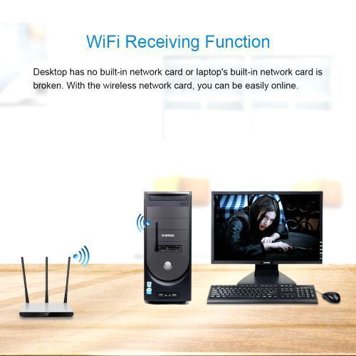 WIFI Adapter MT7601 150Mbps USB 2.0 With Rotating Antenna
