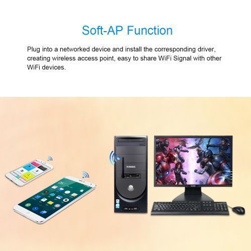 WIFI Adapter MT7601 150Mbps USB 2.0 With Rotating Antenna