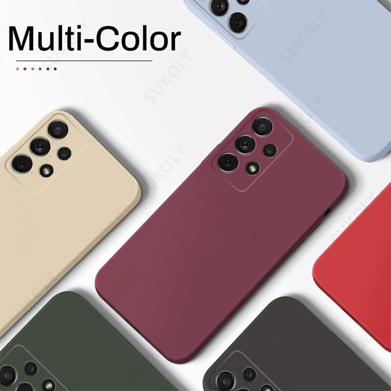 New Original Liquid Silicone Soft Case For Samsung A51 A50 A54 S23 S20 S21 FE S22 Ultra S10 Plus A71 A A53 5G A14 Phone Cover