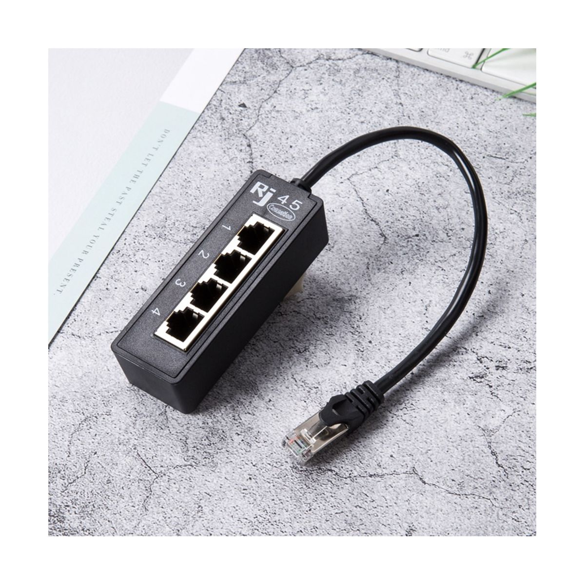 4 in 1 RJ45 LAN Connector Ethernet Network Split