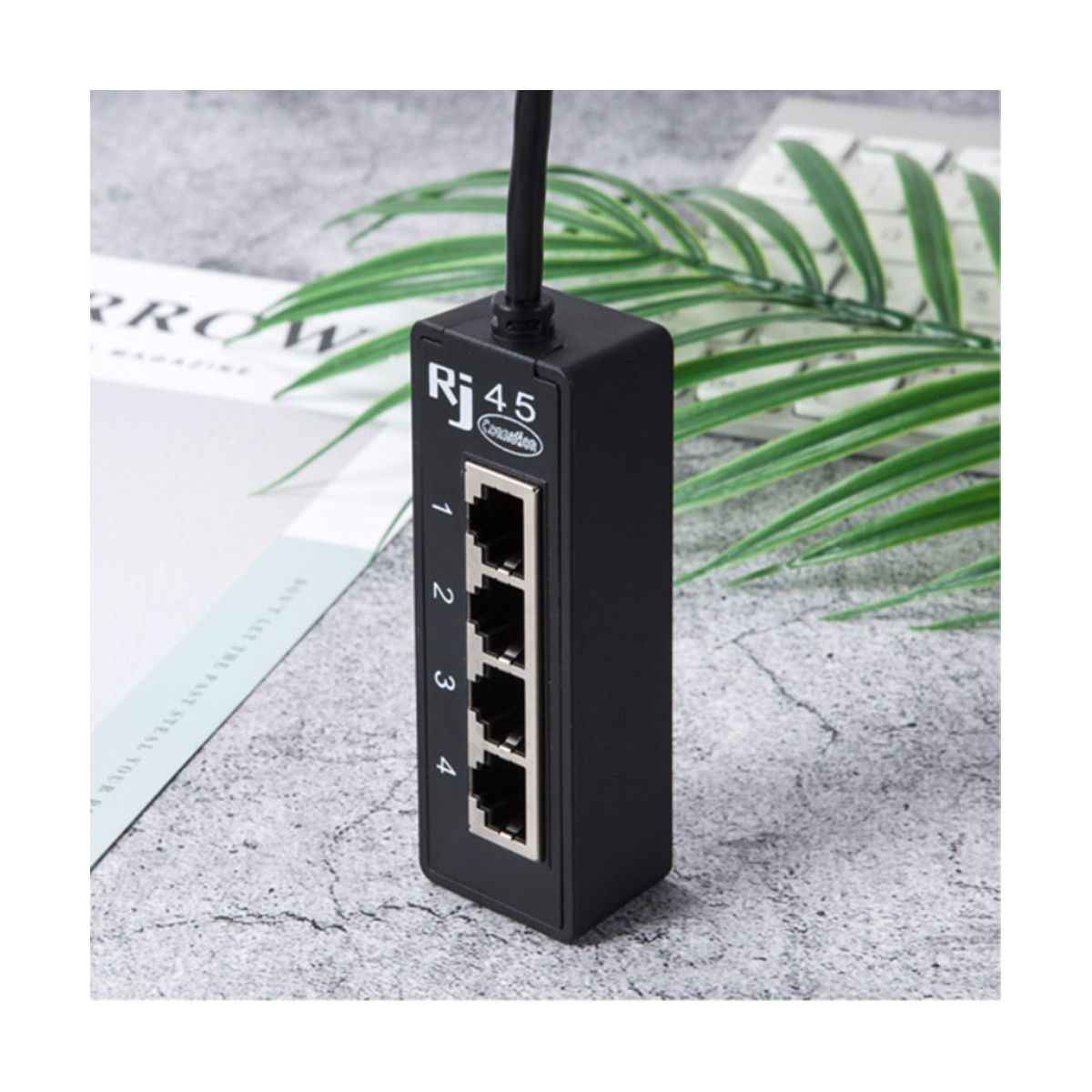 4 in 1 RJ45 LAN Connector Ethernet Network Split