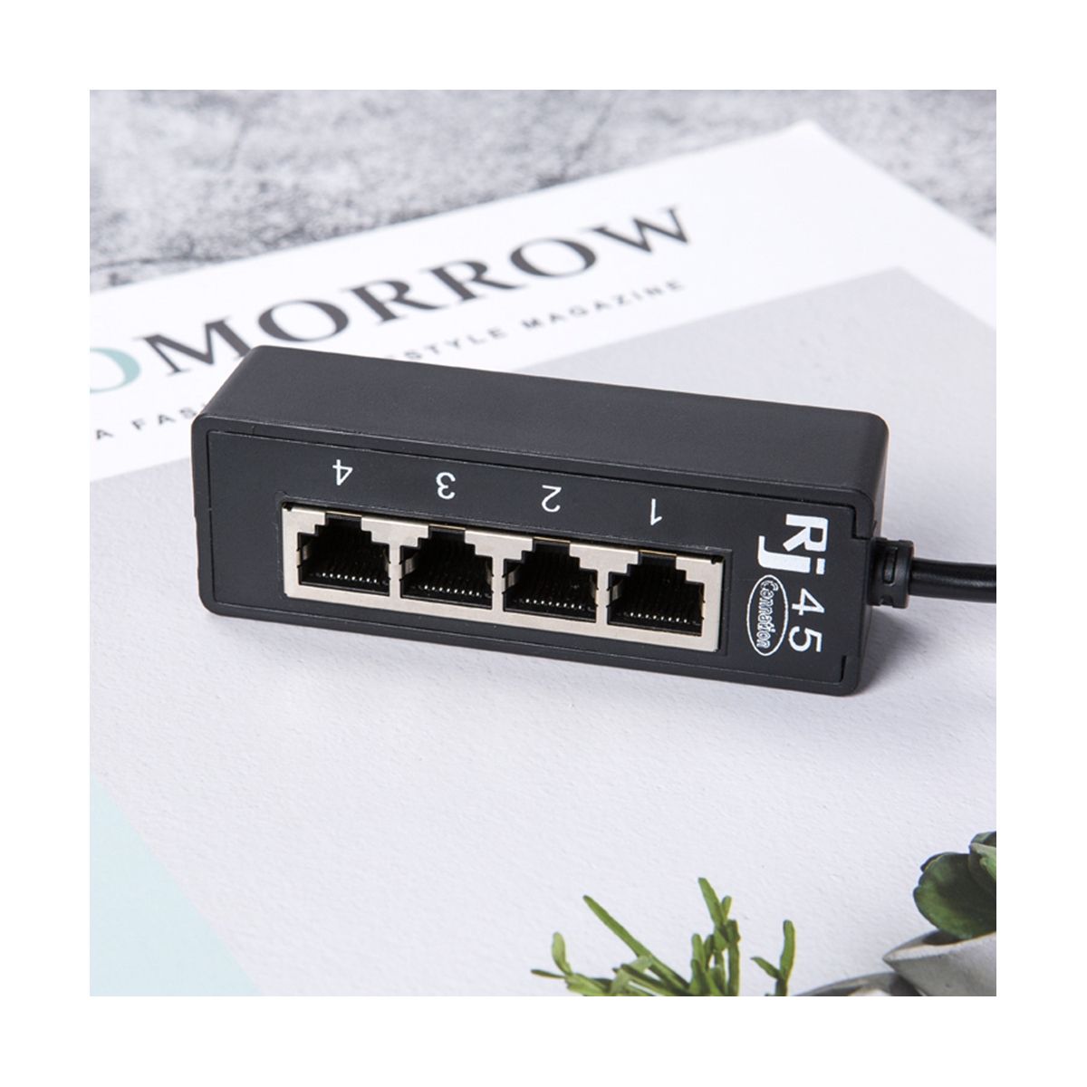4 in 1 RJ45 LAN Connector Ethernet Network Split