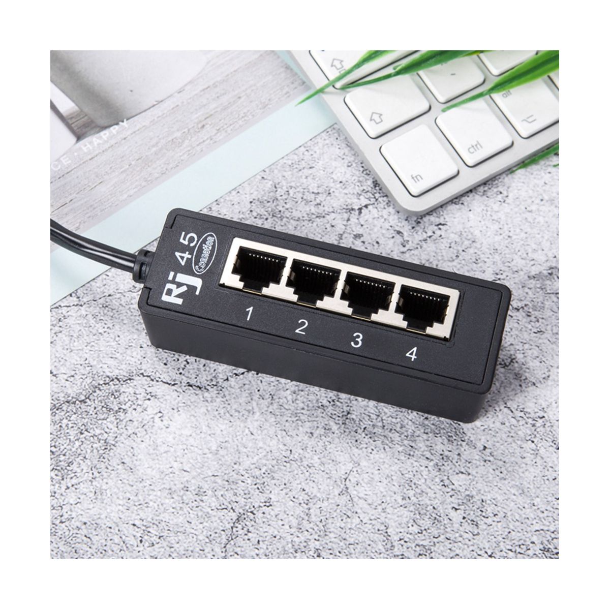 4 in 1 RJ45 LAN Connector Ethernet Network Split