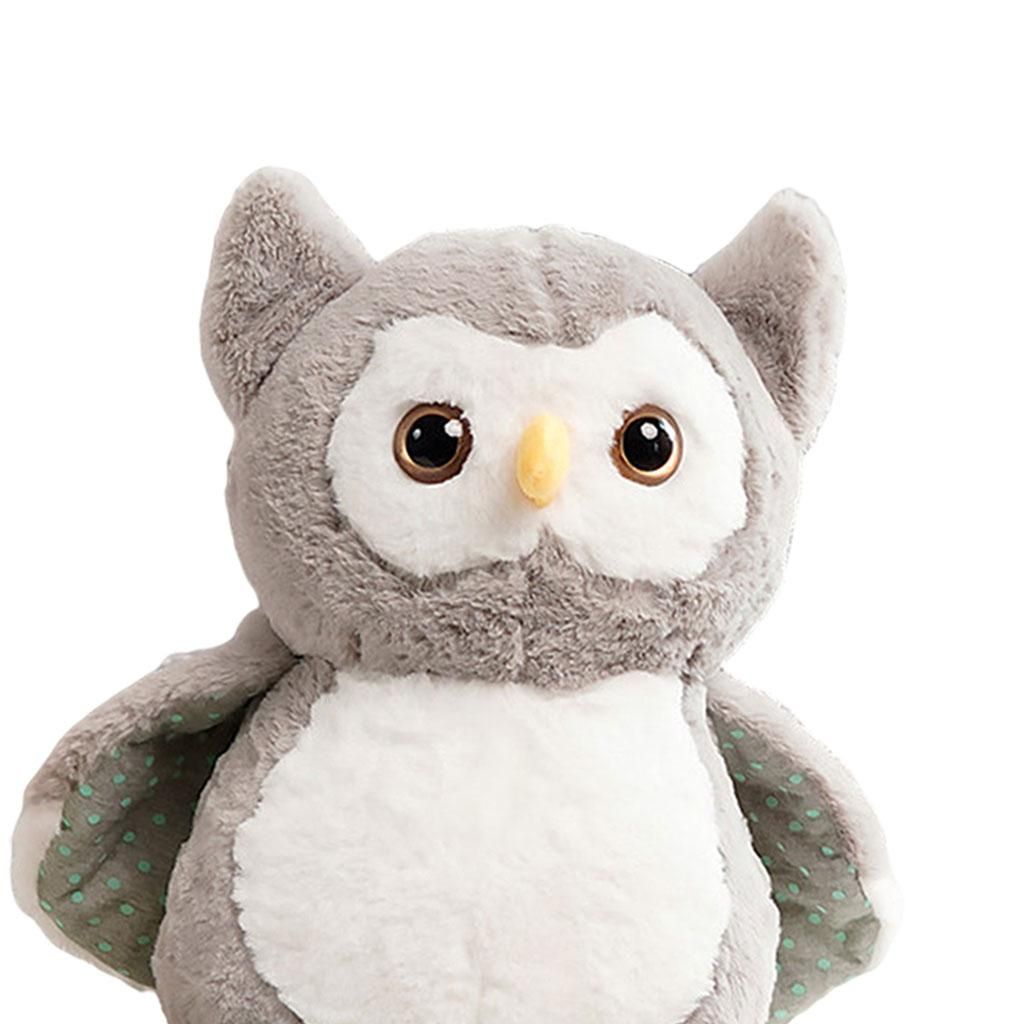 Owl Plush Toy Pillow Comfort Decor Soft Owl Plush Toy For Gray 25cm