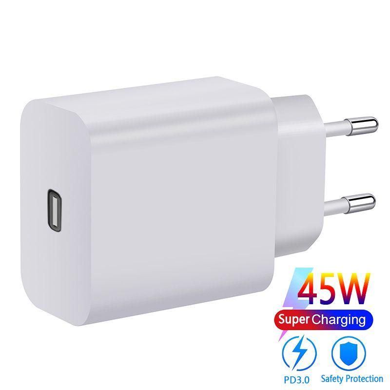For Samsung Galaxy S21 S20 S10 Plus 45W PD Fast Charger  USB