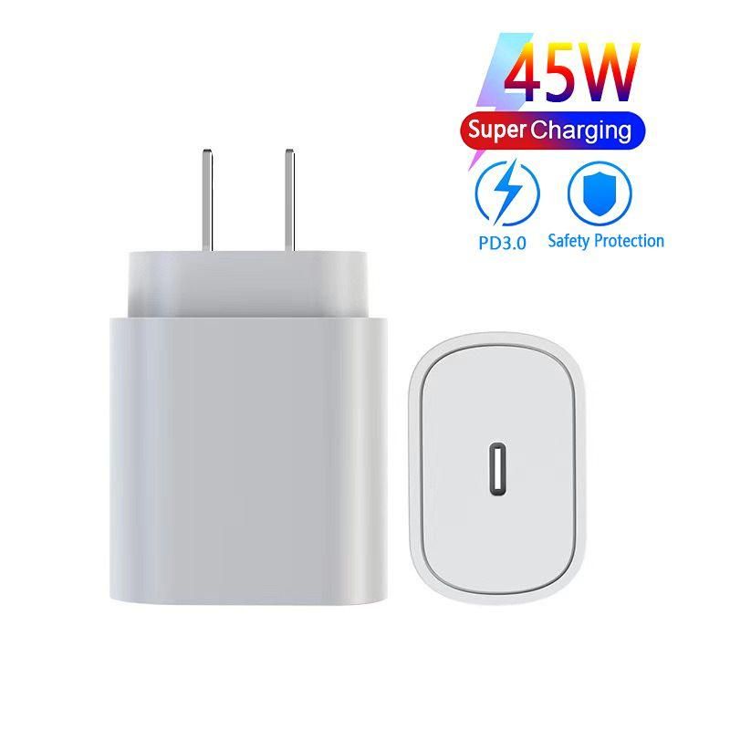 For Samsung Galaxy S21 S20 S10 Plus 45W PD Fast Charger  USB