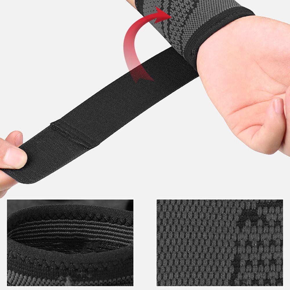 2-Pack Sports Wrist Brace Adjustable Compression Wristband