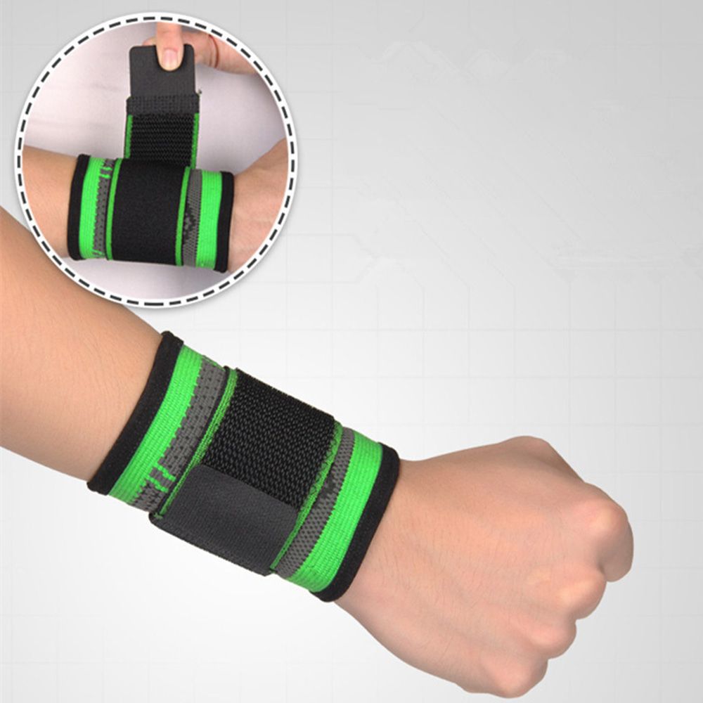 2-Pack Sports Wrist Brace Adjustable Compression Wristband