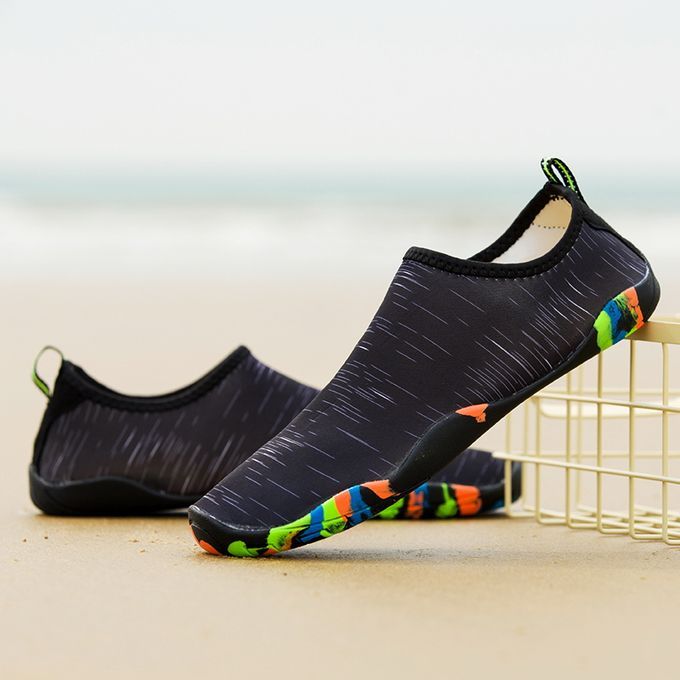 Big Size Water Shoes Beach Diving Yoga Shoes-Black