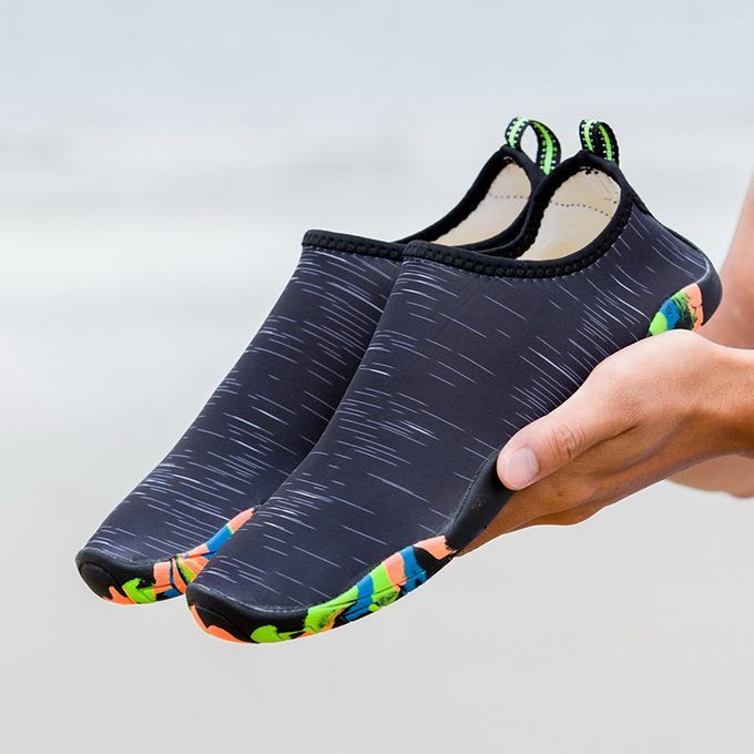 Big Size Water Shoes Beach Diving Yoga Shoes-Black