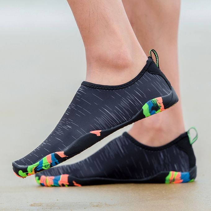 Big Size Water Shoes Beach Diving Yoga Shoes-Black