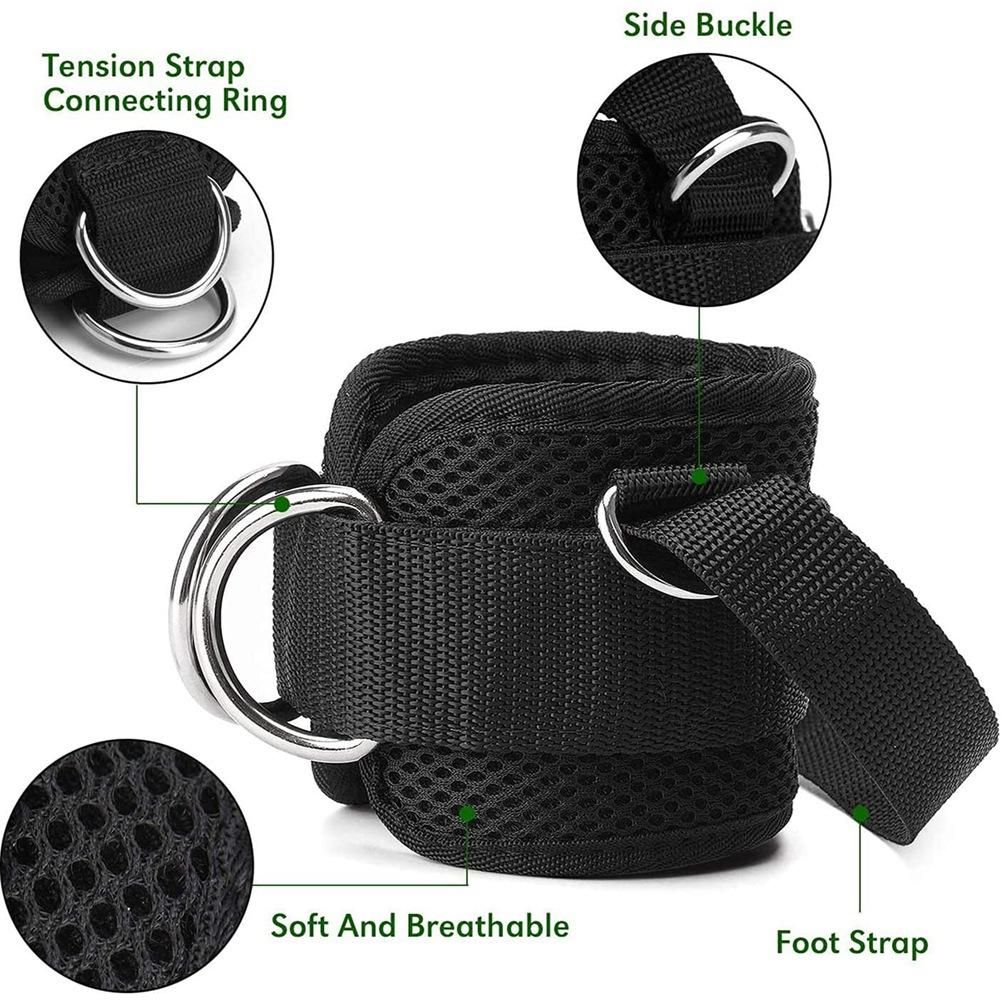Ankle Strap for Cable Machine, Men & Women Thigh Bands Kickback for Workout Hips Trainer Leg Press Muscle Strength Gym
