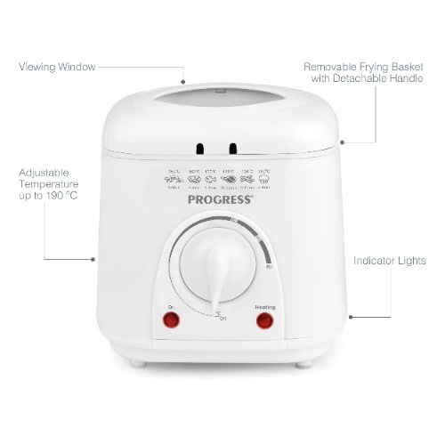 Progress  Compact Mini Deep Fat Fryer - 950W - 1L
