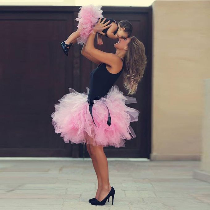 Tutu Skirt For Women Kids Baby Pink
