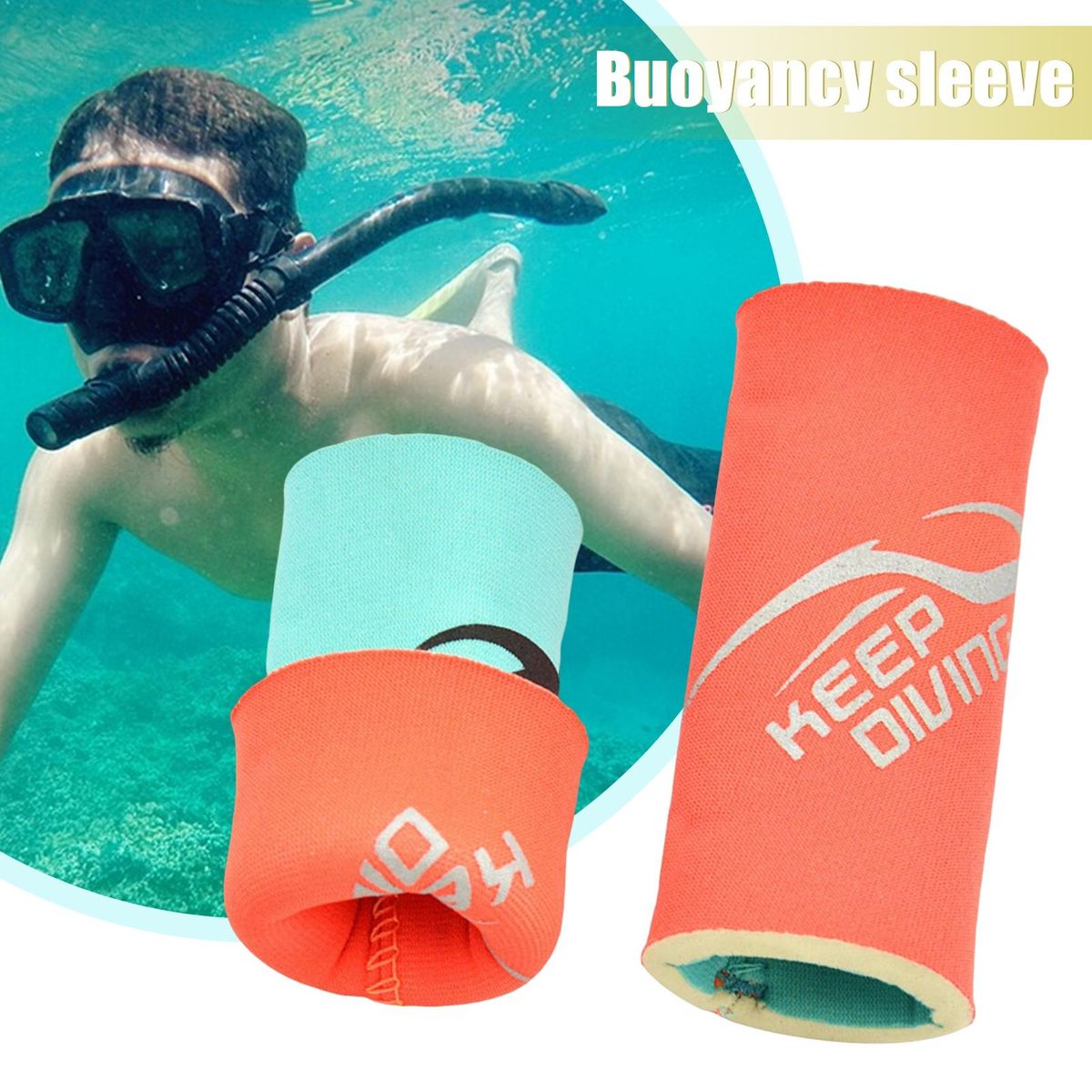 Floating Sleeve Free Snorkel Floating Sleeve Orange