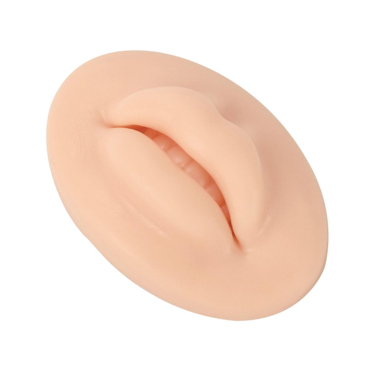 1Pc 3D Skin Color Double-sided Three-dimensional Simulated Lips Thickened Soft Elastic Silicone Lip Tattoo Eyebrow Tattoo Practice Skin