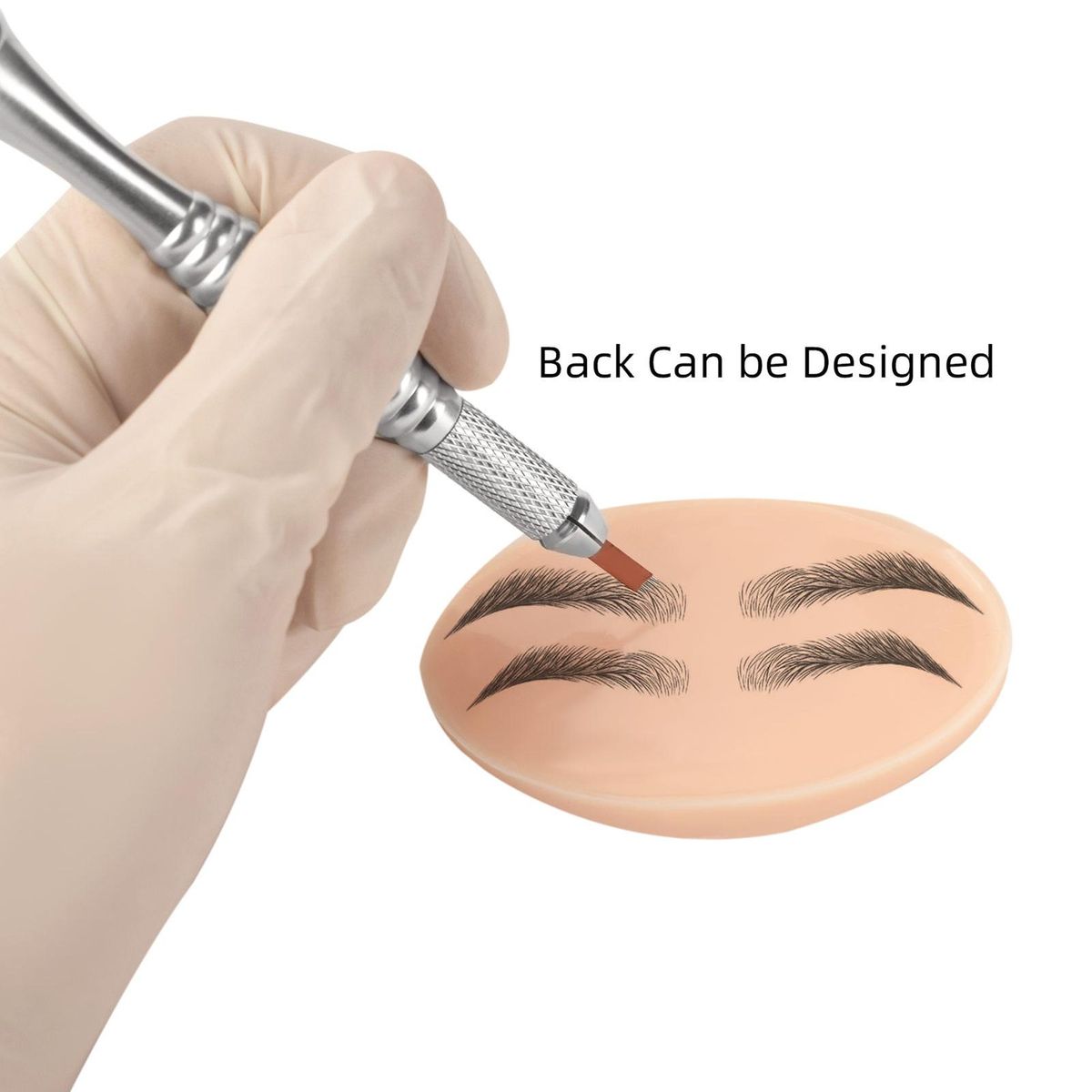 1Pc 3D Skin Color Double-sided Three-dimensional Simulated Lips Thickened Soft Elastic Silicone Lip Tattoo Eyebrow Tattoo Practice Skin