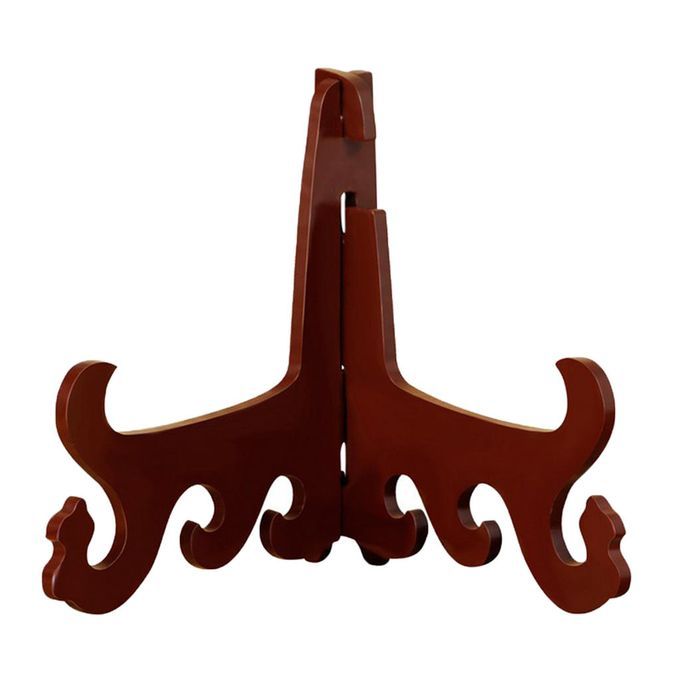 Wooden Plate Stand Picture Display Photo Easel Stand