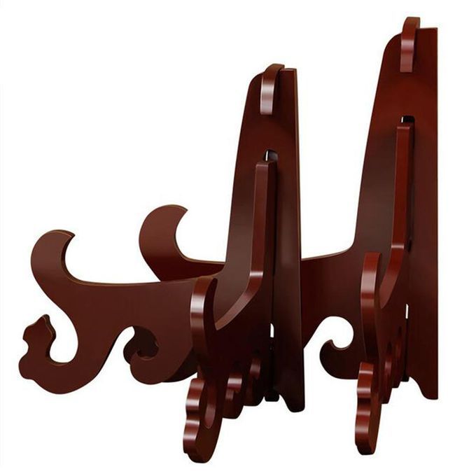 Wooden Plate Stand Picture Display Photo Easel Stand