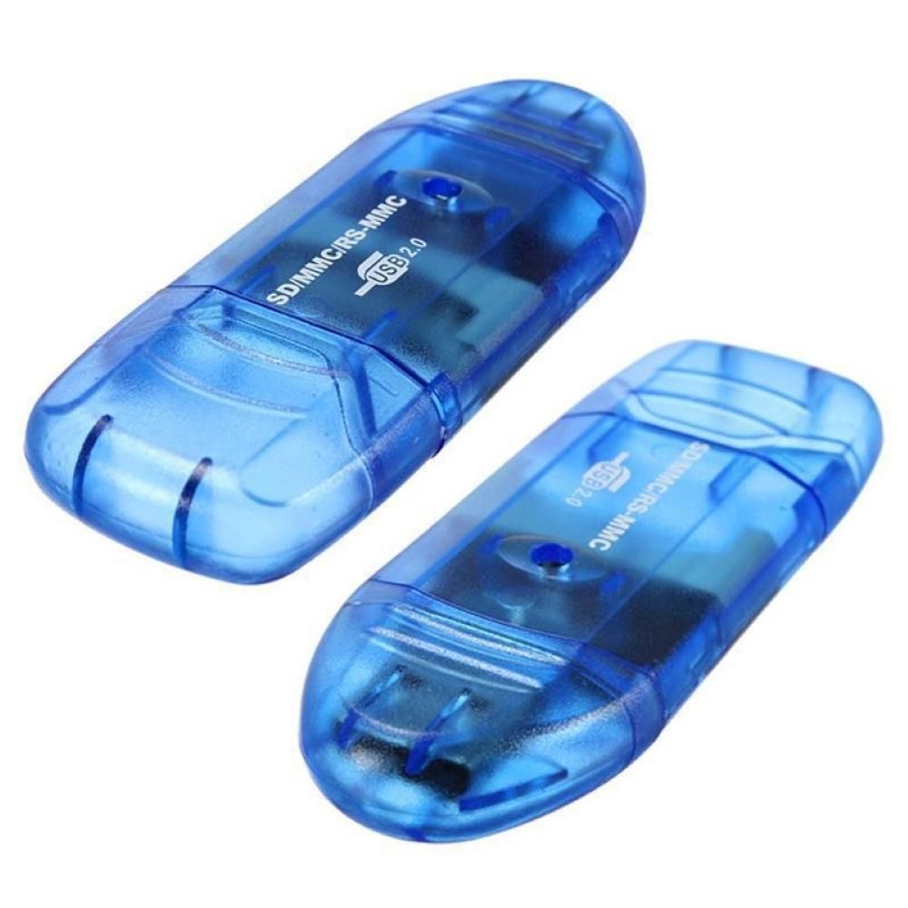 Mini USB 2.0 High Speed Micro-SD Phone Memory Card-Blue