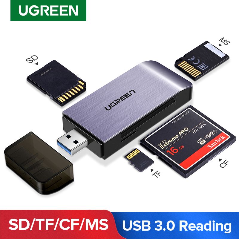 USB 3.0 Card Reader SD Micro SD TF CF MS Compact Flash Smart