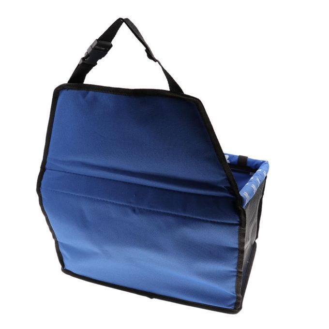 Dog Ventilated Seat Kennel Booster Seat Travel Box With Safety Blue