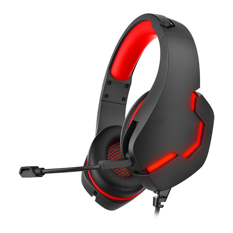 J10 Wired Gaming Headset-Black Red