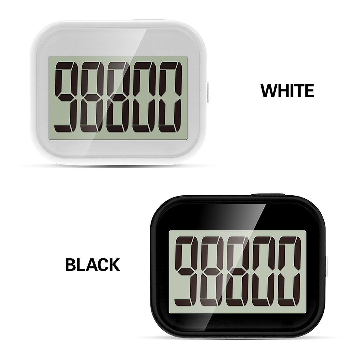 3D Walking Pedometer Step Counter With Removable Clip And