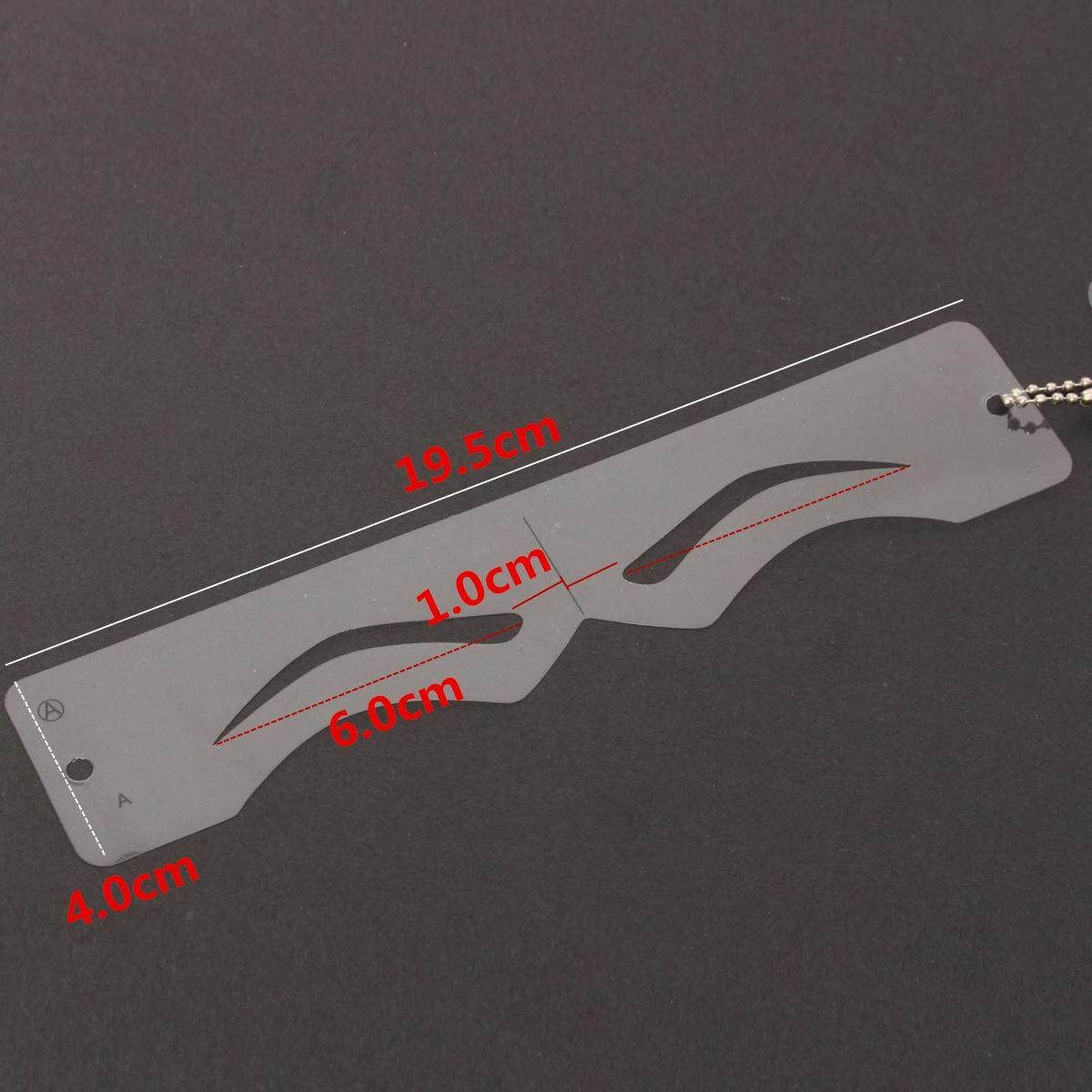 12pcs Microblading Training Eyebrow Line Shaper Stencils Card Permanent Makeup