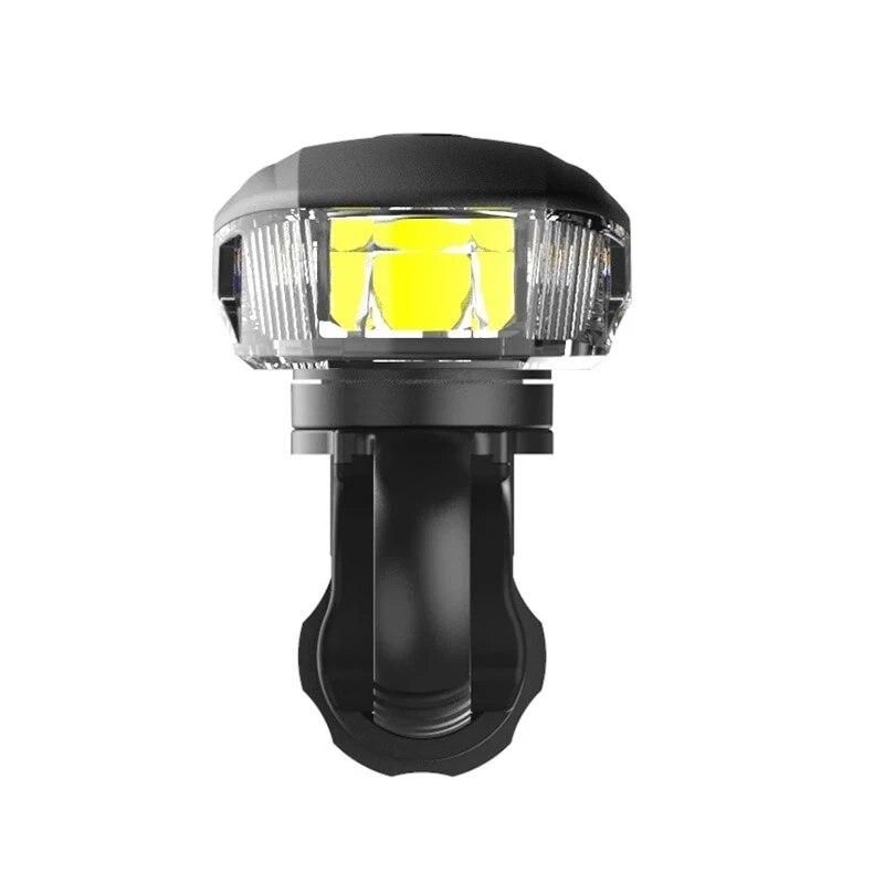 Bike Headlight Aluminum Alloy ABS Waterproof Warning Intelligent Vibration USB Charging Induction Flashlight For MTB Bicycle