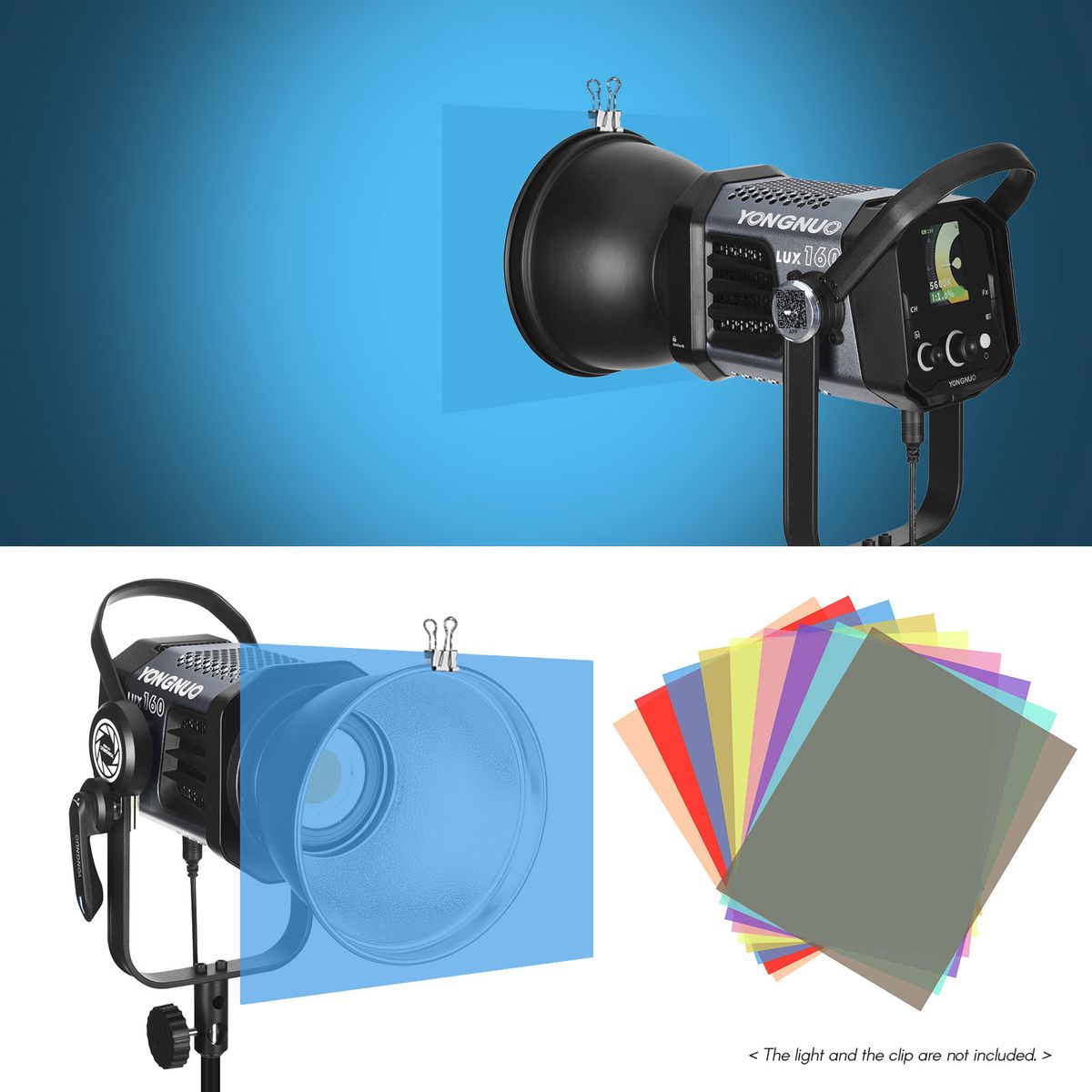 Andoer 9 * 2 Colors/set Transparent  Lighting Filter 30 *