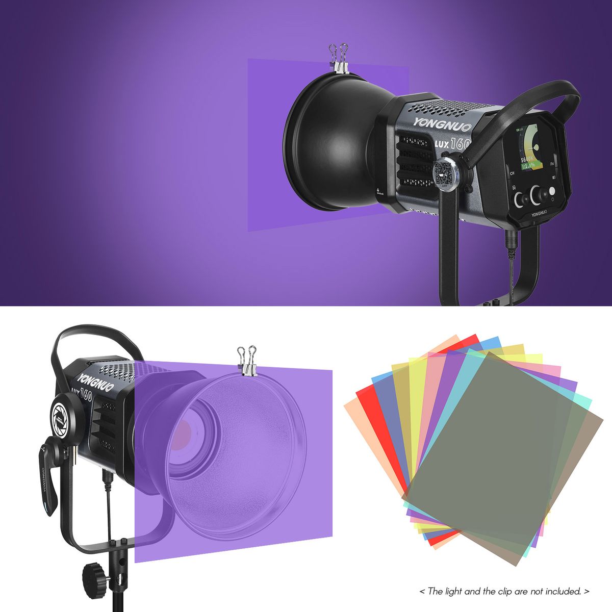 Andoer 9 * 2 Colors/set Transparent  Lighting Filter 30 *