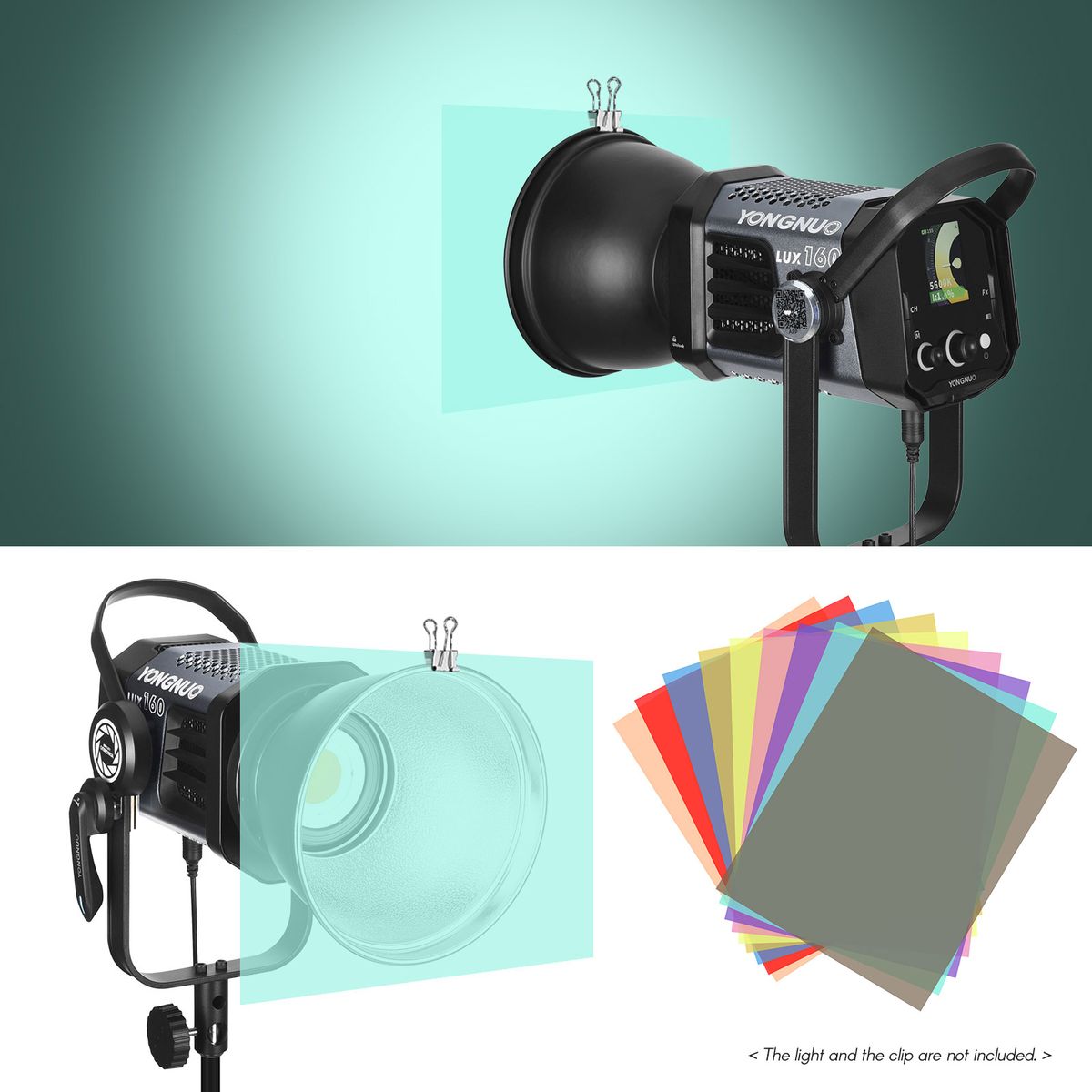 Andoer 9 * 2 Colors/set Transparent  Lighting Filter 30 *