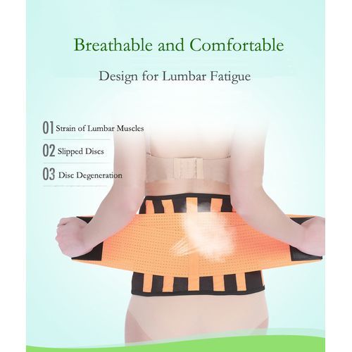 Unisex Adjustable Waist Support Lumbar Belt Back Collector