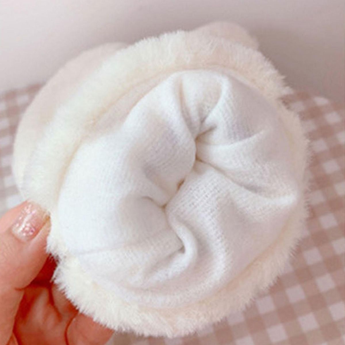 1 Pair Ladies Mittens Cold Winter Ladies White
