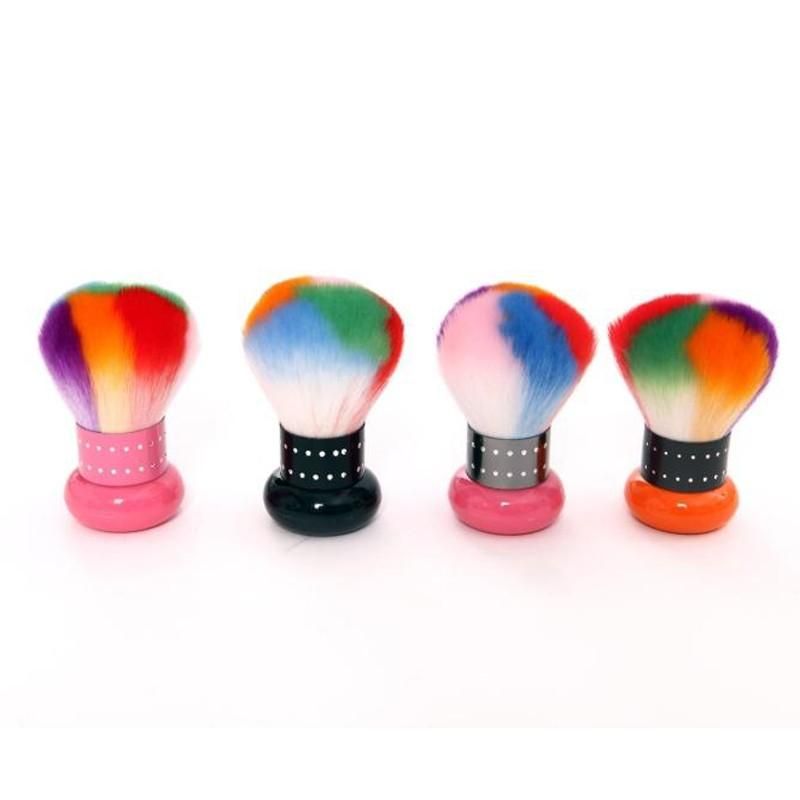 Top Single Powder Shaving Blush Highlight Multifunctional Kabuki Makeup Brush Carving Diamonds in Ferrule Mixed Colors Hair Beauty Makeup Tool