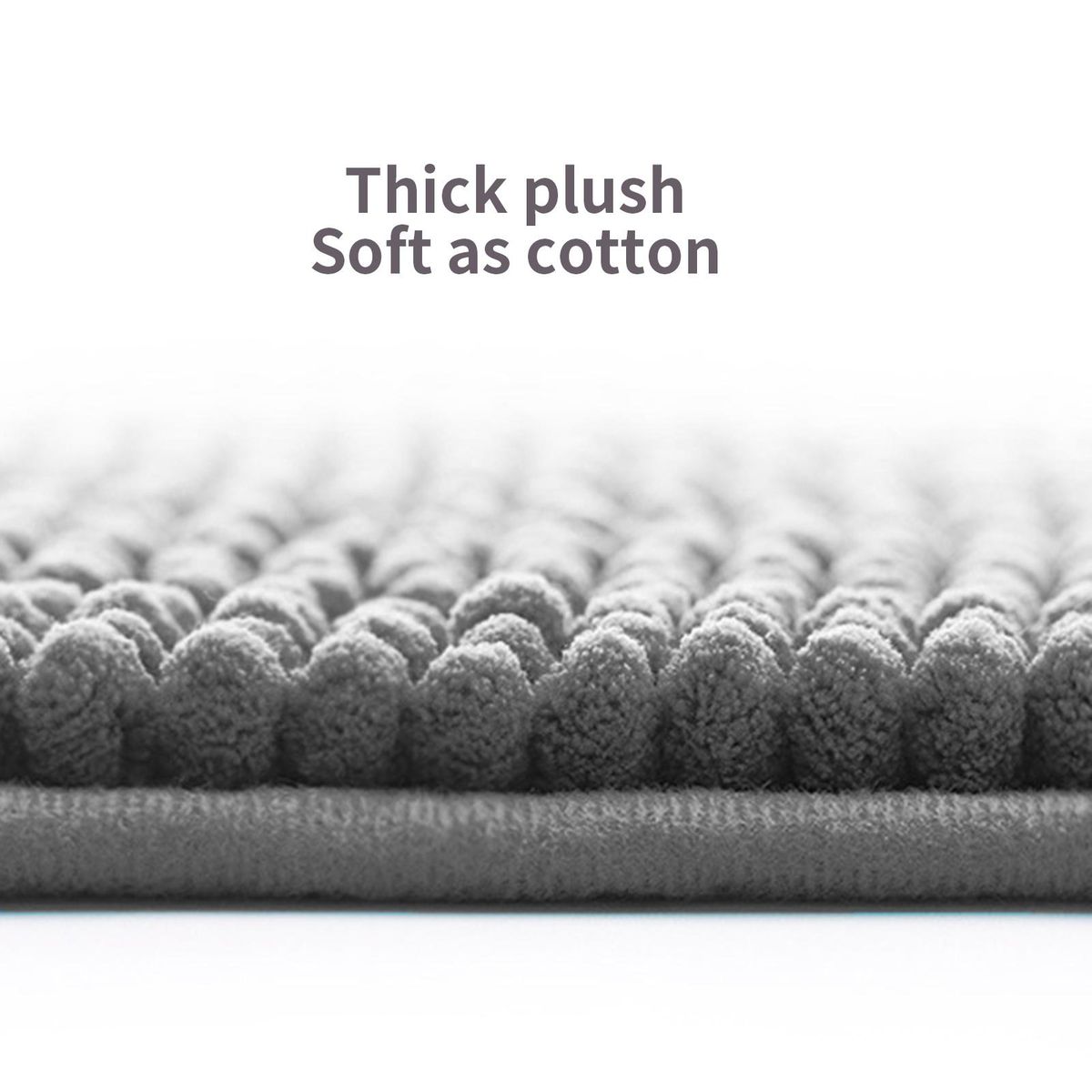 Floor Mat Shower Toilet Hallway Short Velvet Floor Rug Grey