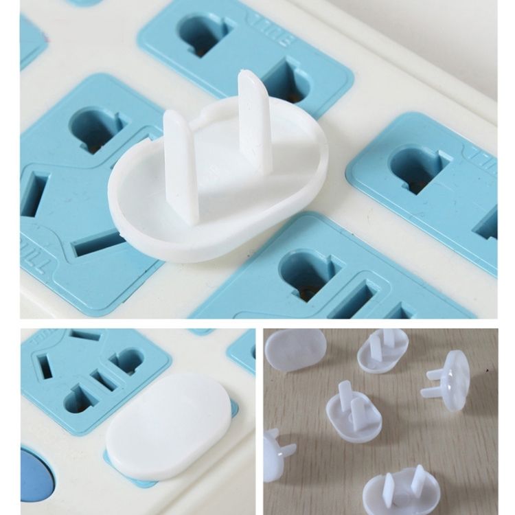 100 PCS 2 Hole Baby Electric Sockets Safety Protection Cover
