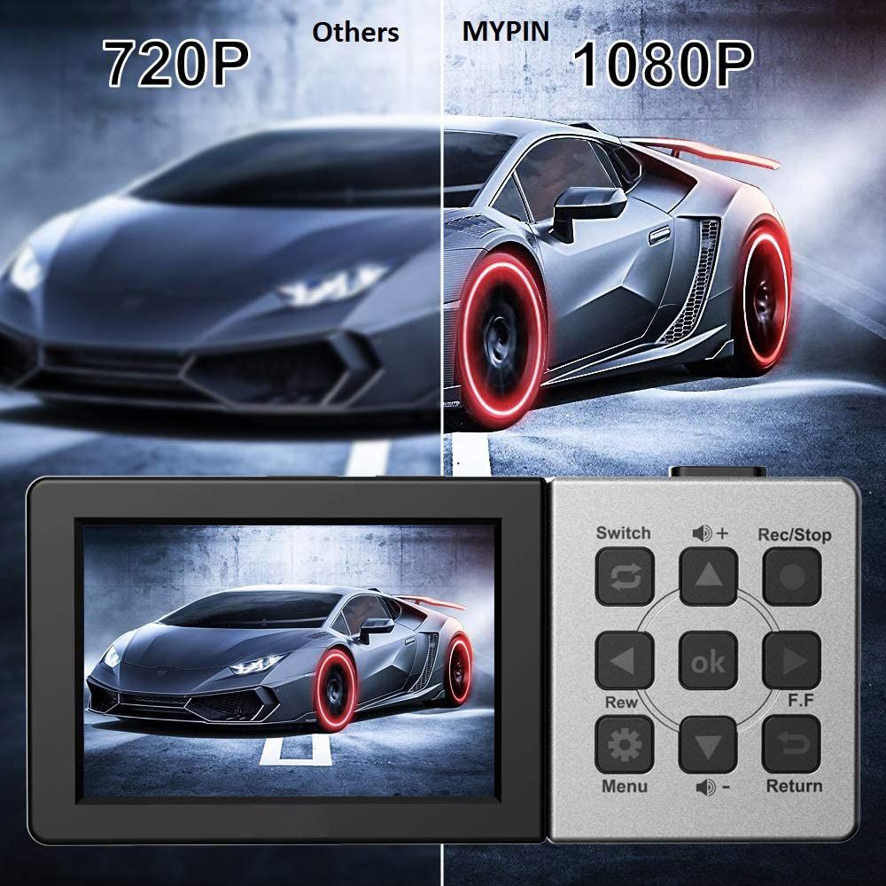 1080P@60fps Video Capture HDMI-compatible Video Recorder Box With 3.5 Inch LCD And Remote Control,Playback,Schedule Capturing