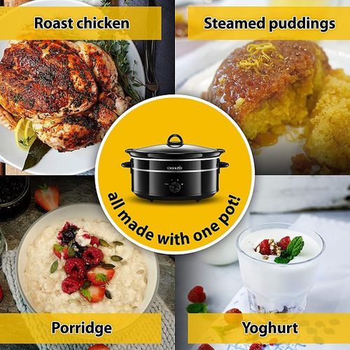 6.5L Slow Cooker - Black