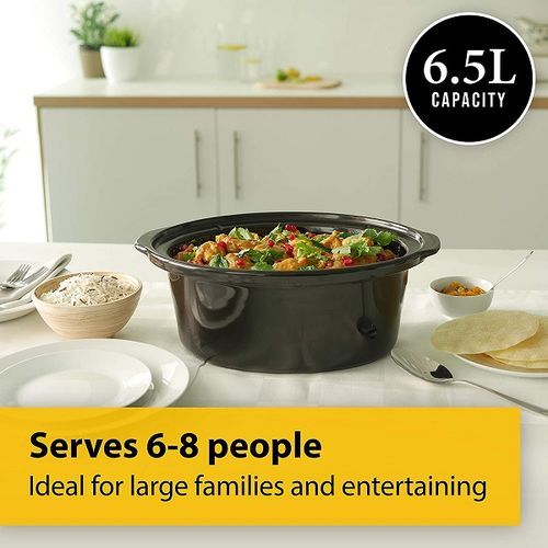 6.5L Slow Cooker - Black