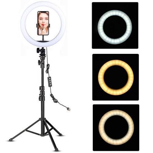 14 Inch Automatic Led Ring Light With Stand And Phone/camera  Holder