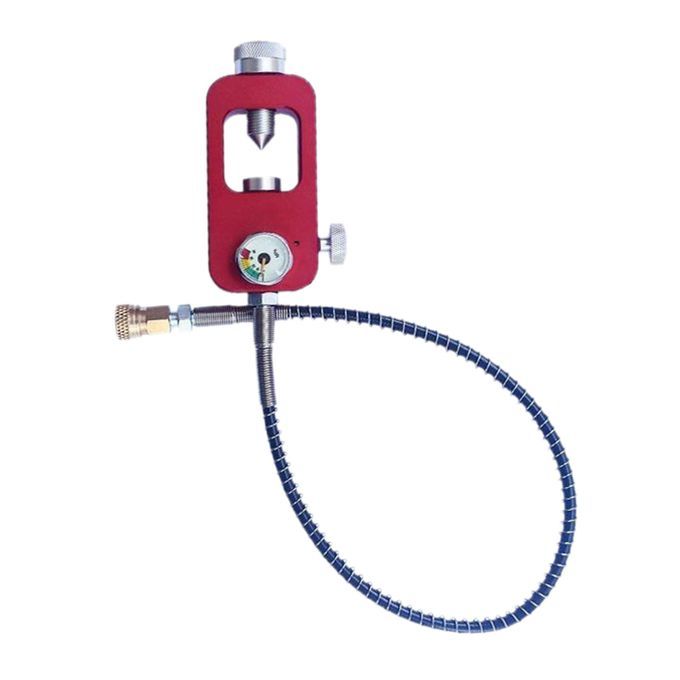 Diving Scuba Oxygen Lightweight Air Tank Regulator Red_Gauge_Peipe_A